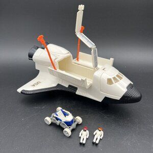 Vintage 1997 Matchbox Space Shuttle NASA 2 Astronauts Moon Buggy Mattel Ejecting